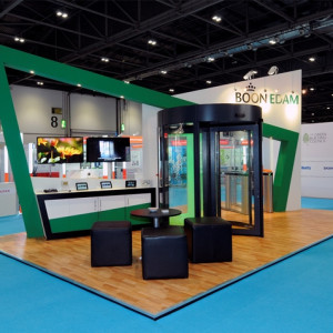 Quantum Exhibitions install Boon Edam stand at Ecobuild